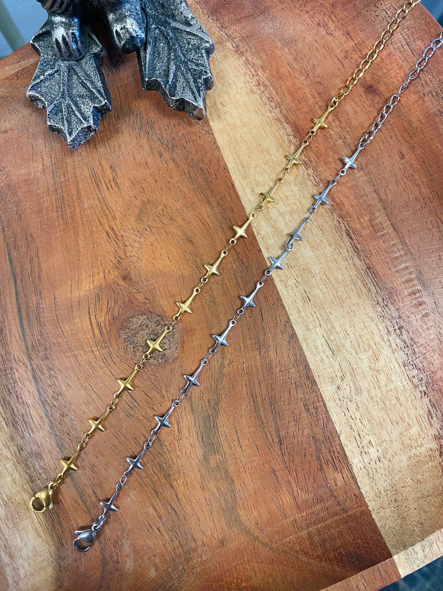 Cross Stainless Steel Multi Bracelet