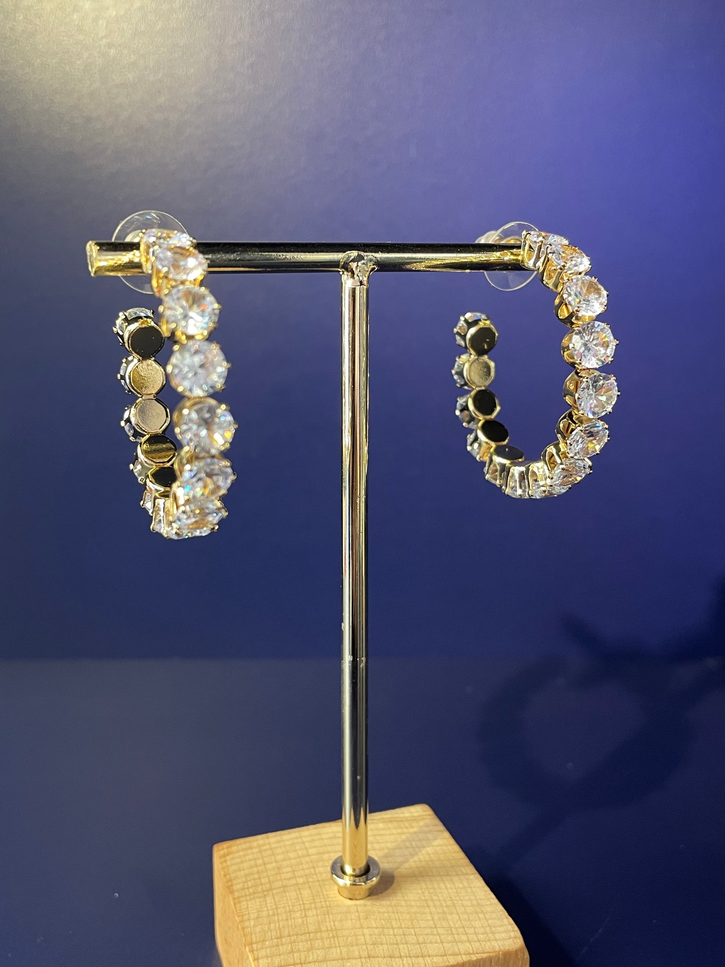 Crystal Hoop Earrings