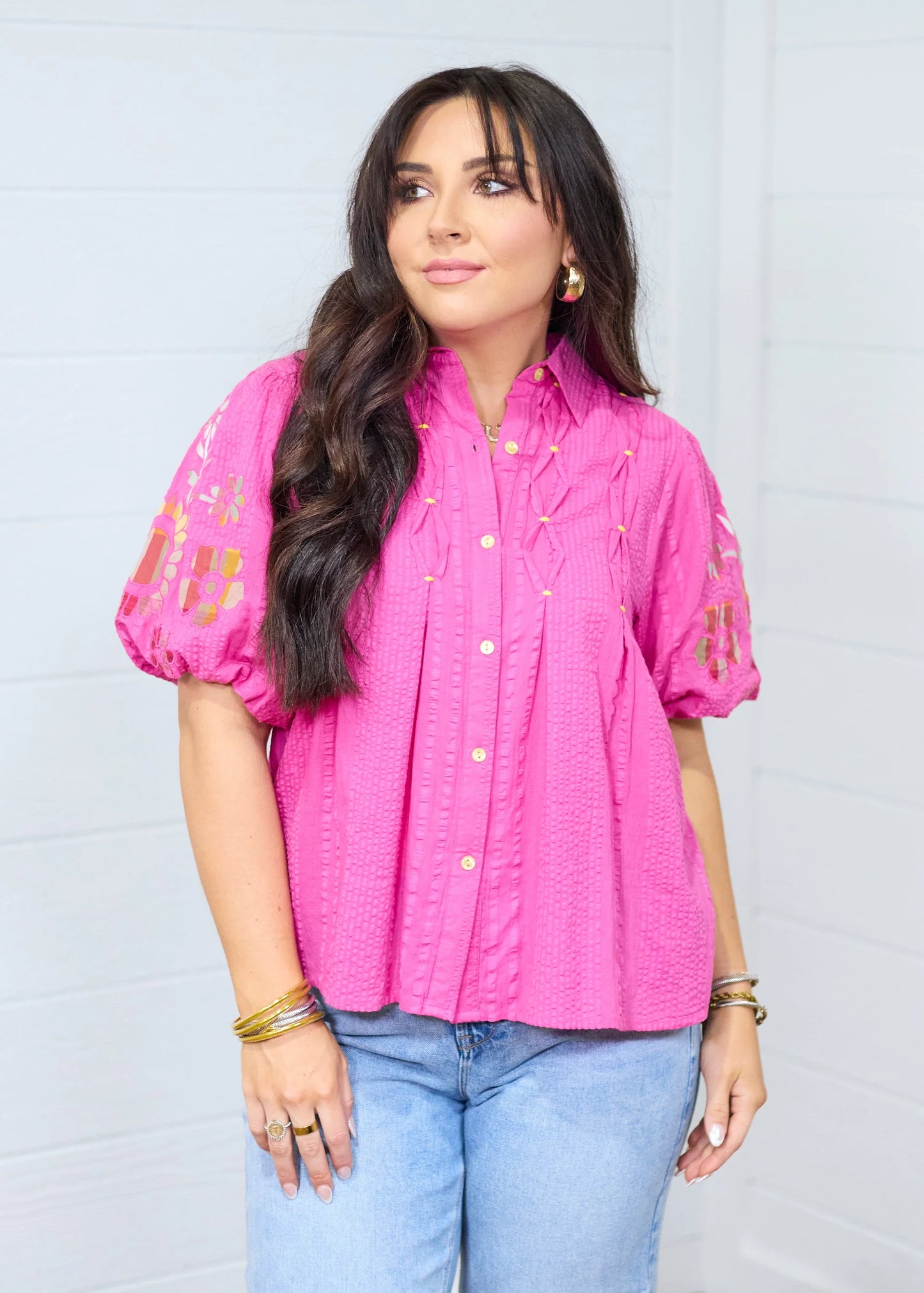 Brinley Top - Fushia