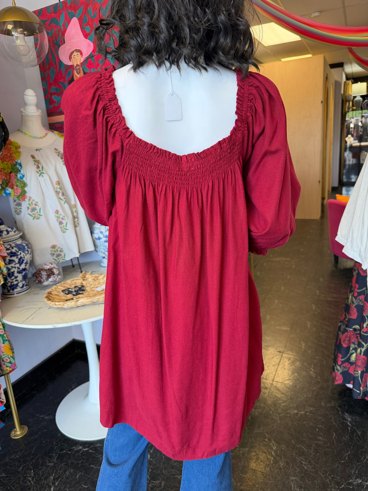 Burgundy Versatile Tunic Top\Dress