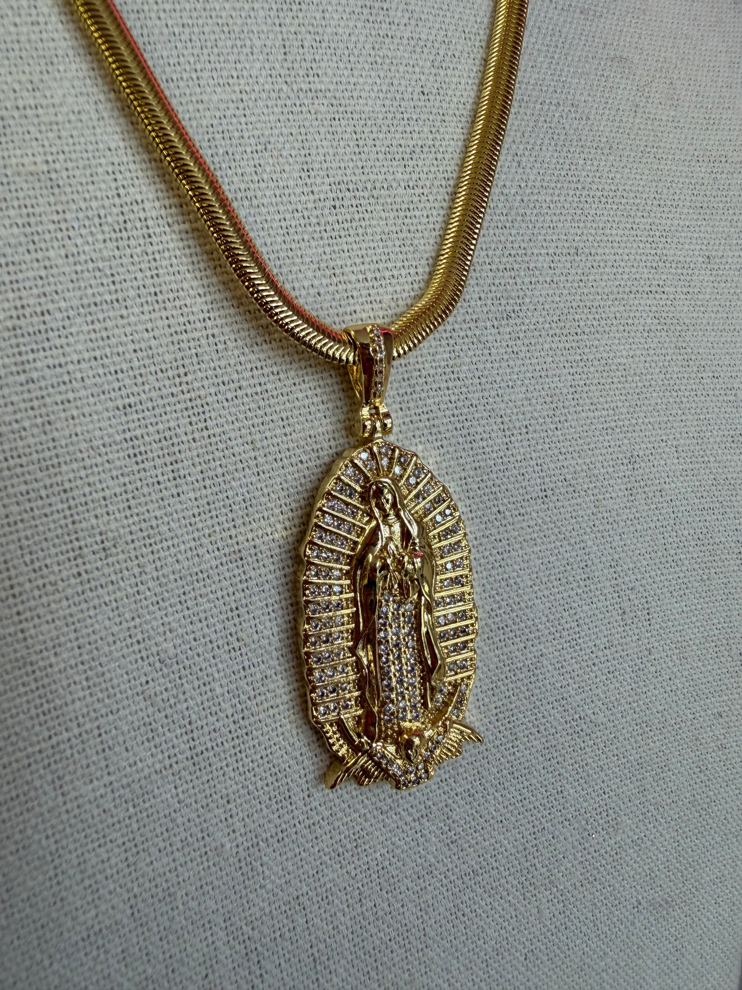 Crystal Mary Necklace ￼