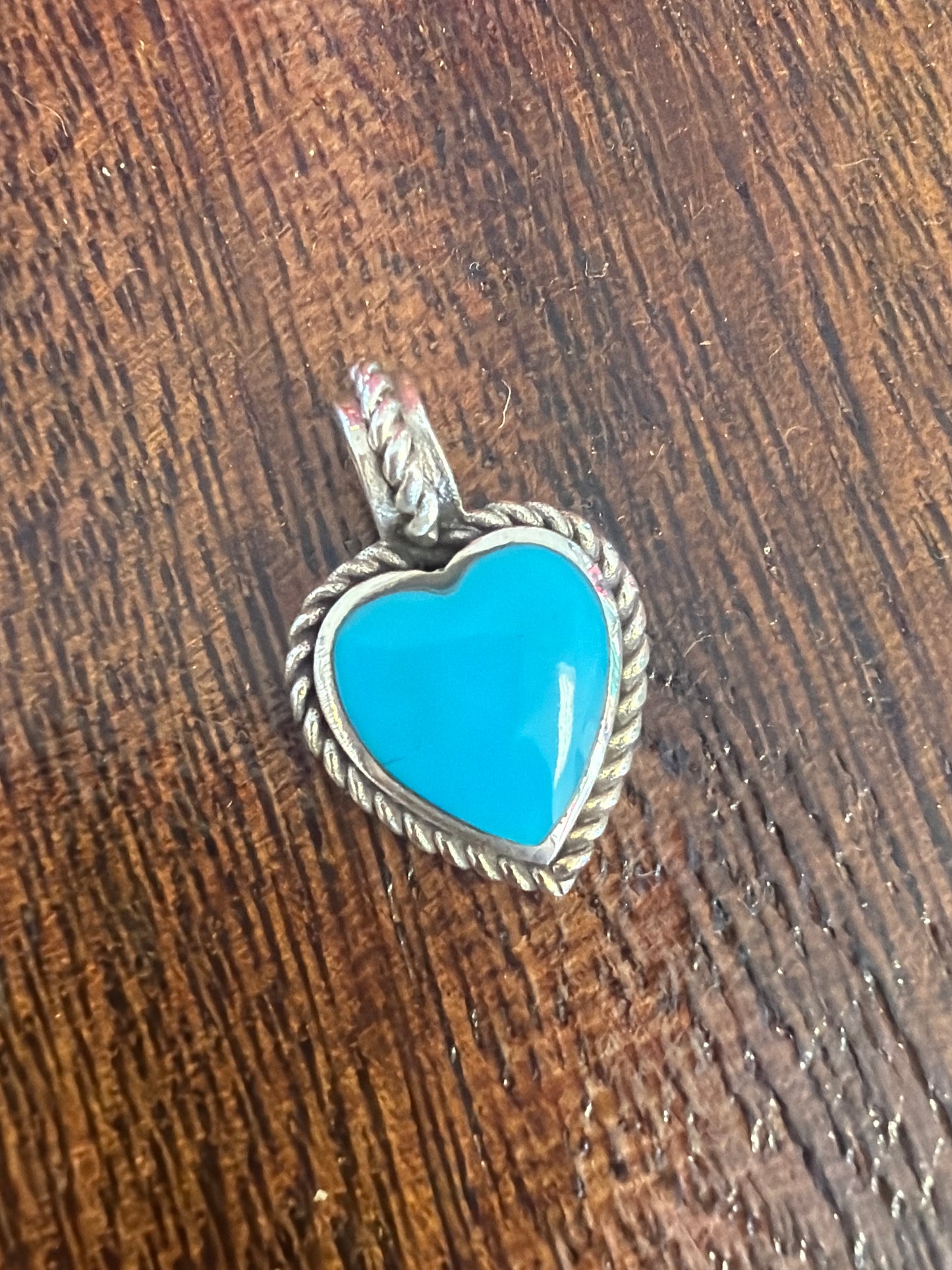 Sterling Silver Turquoise Slider Pendant