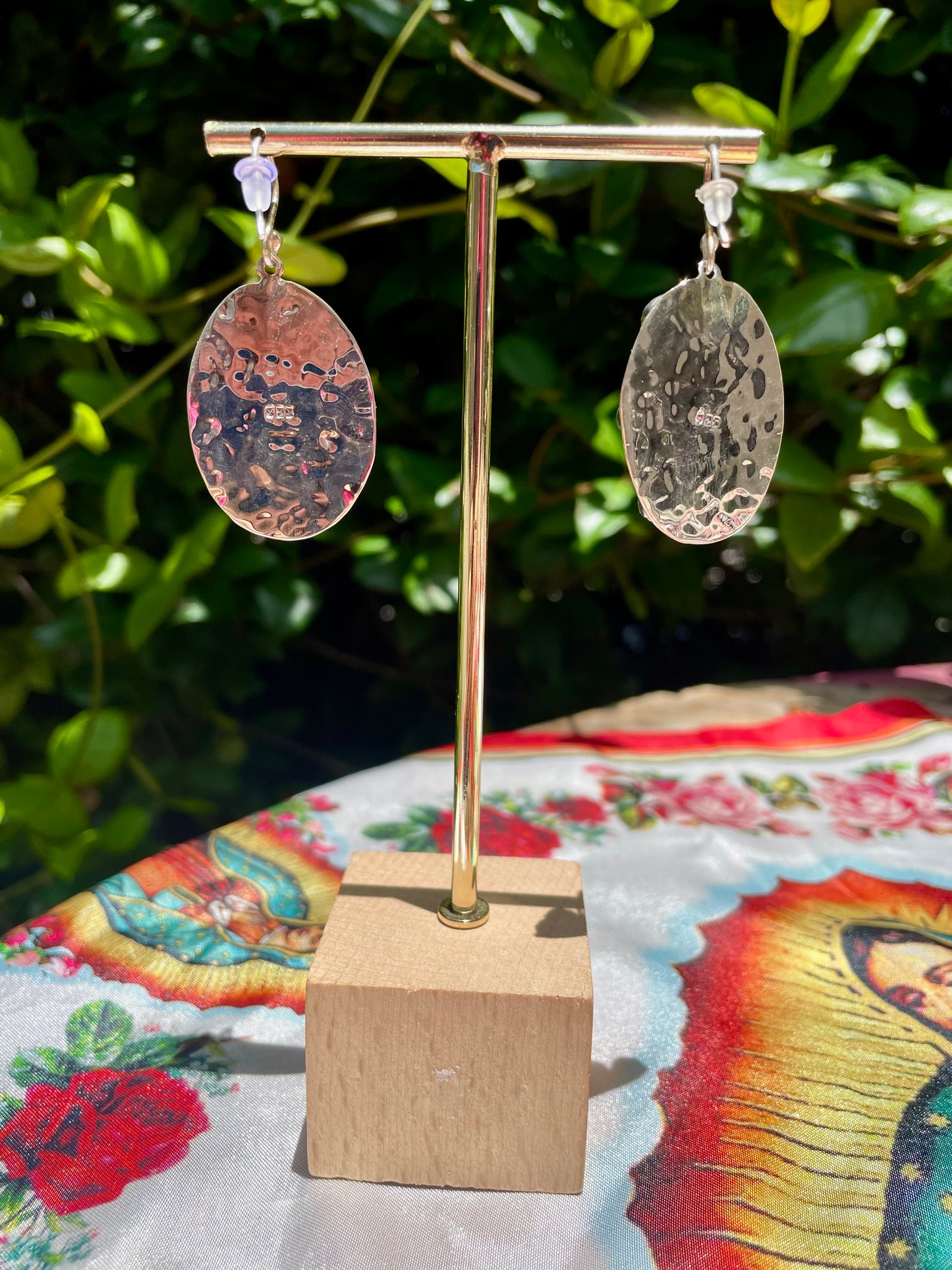Our Lady Pearl Sterling Silver Wire Hook Earrings