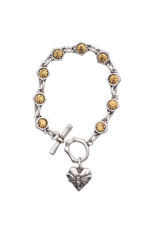Handmade Pewter Bracelet - 2809