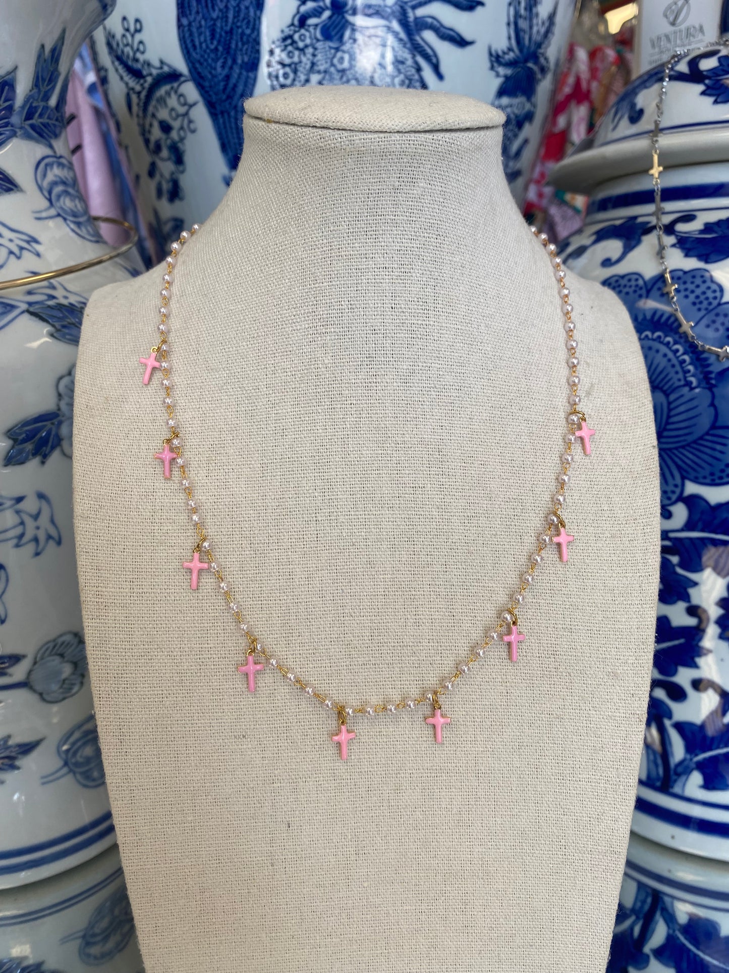 Multi Cross Necklace (one strand)
