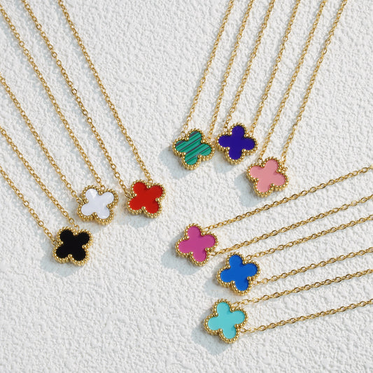 Clover Necklace Gold & Silver