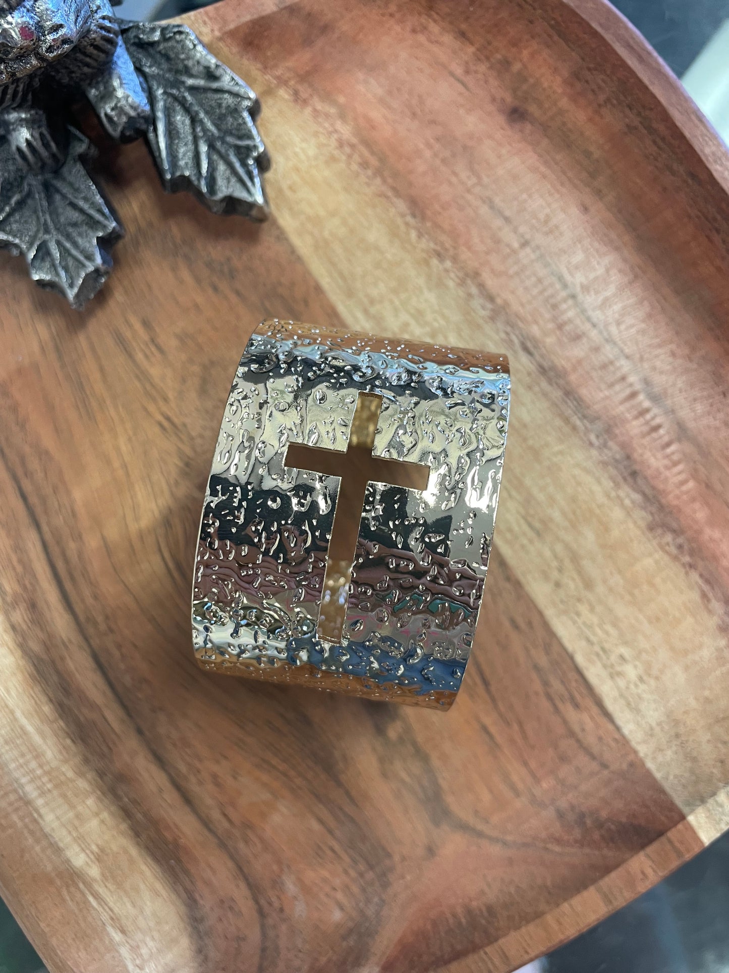 Gold Cross Cuff