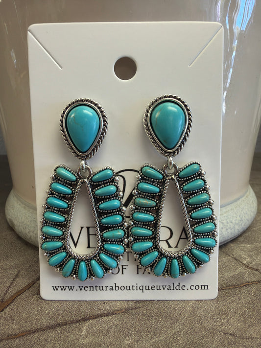 Southwestern Drop Post Stud Earrings