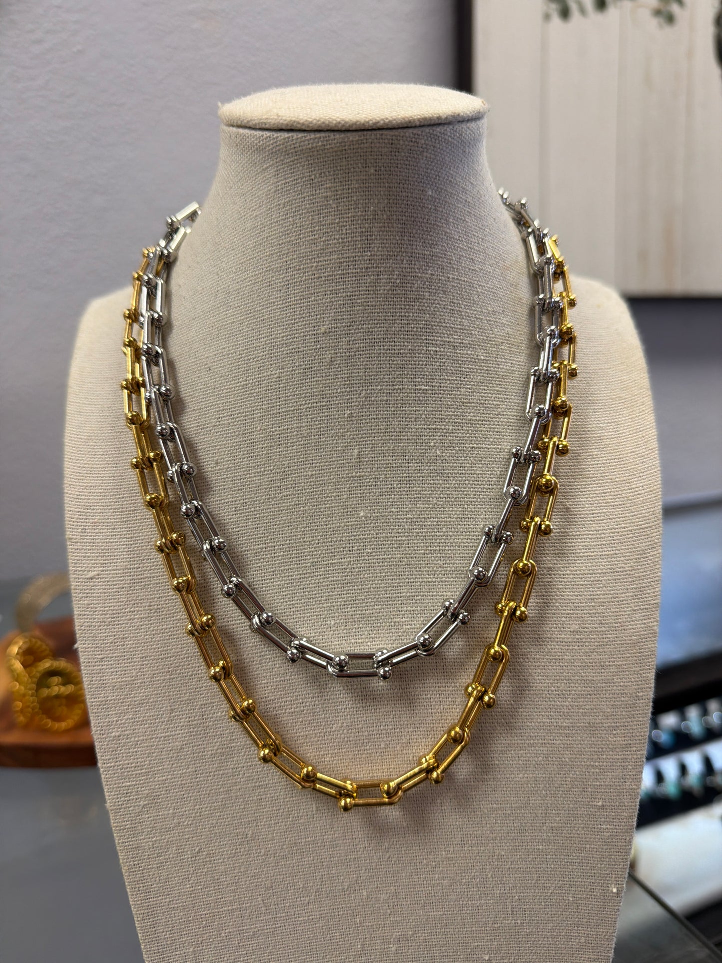 Stainless Hand-ware Necklace