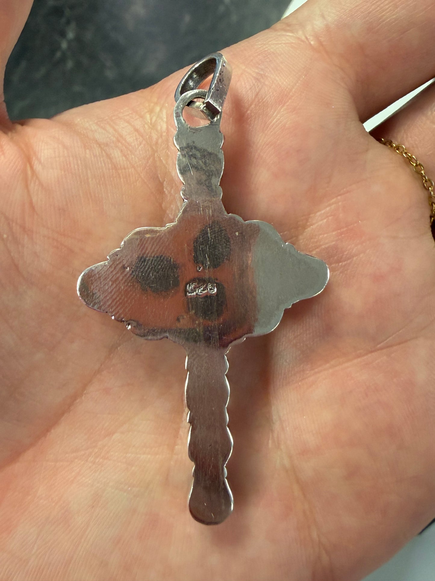 Sterling Silver Tigers Eye Pendant