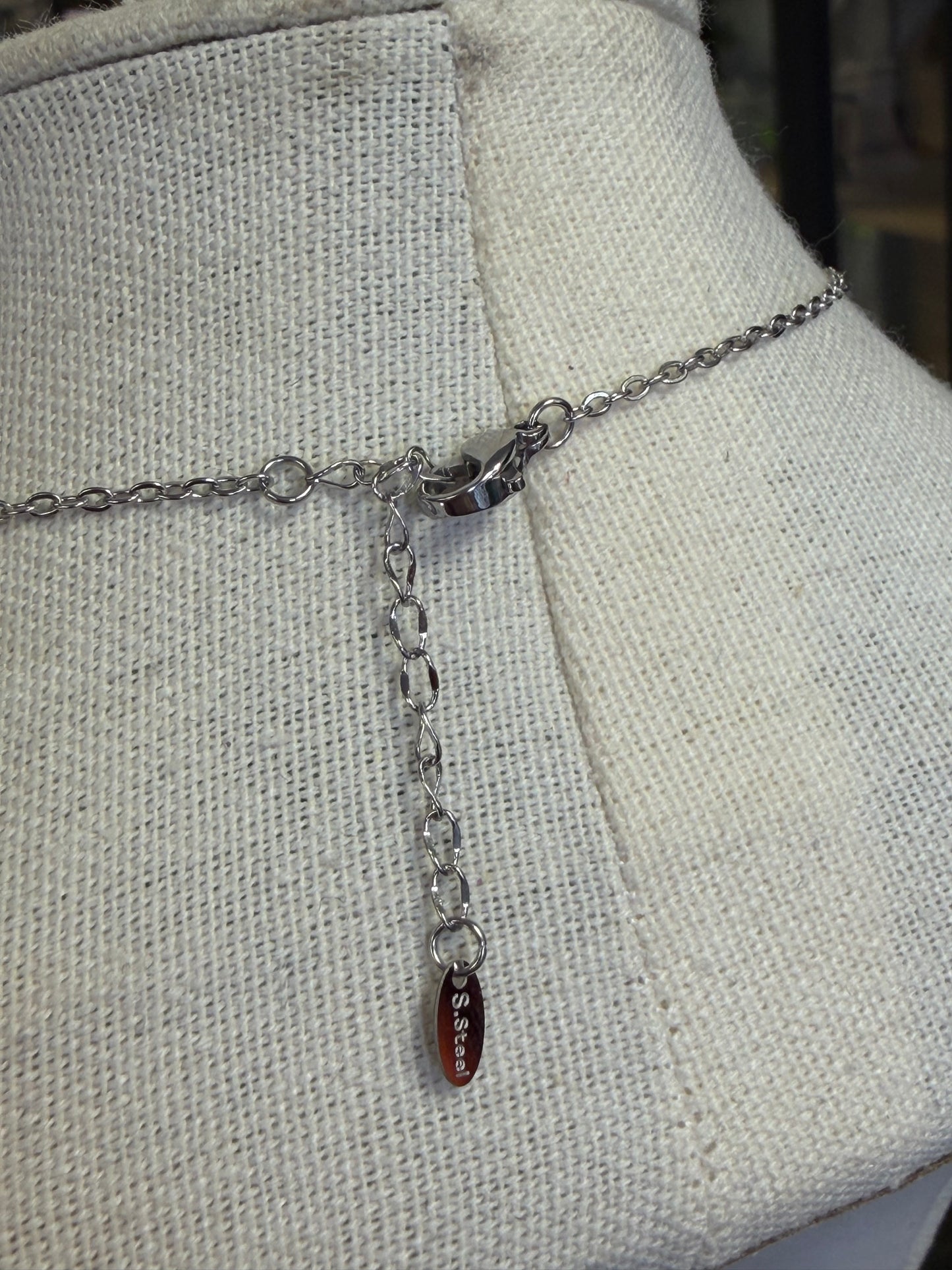 Silver Stainless Multi Cross Necklace