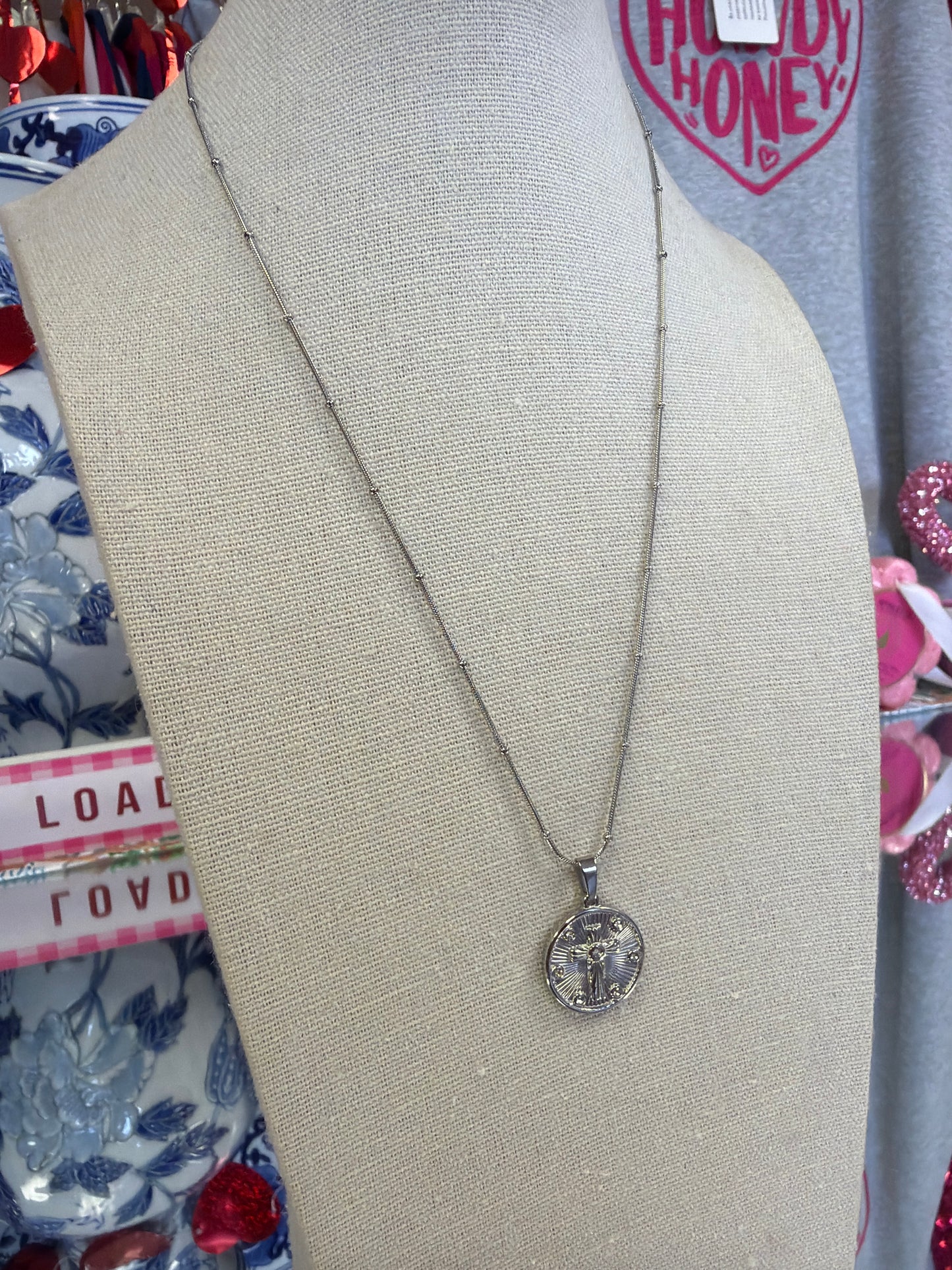Stainless Cross Crystal Necklaces