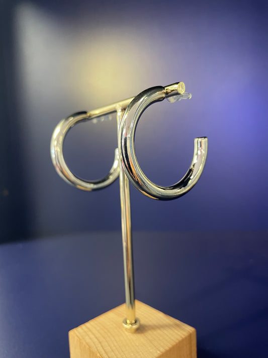 Classic Silver Hoop Medium
