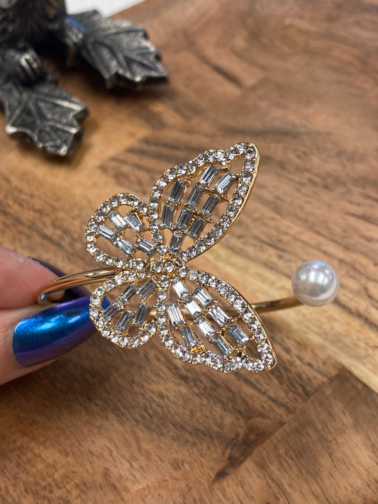 Gold Butterfly Cuff