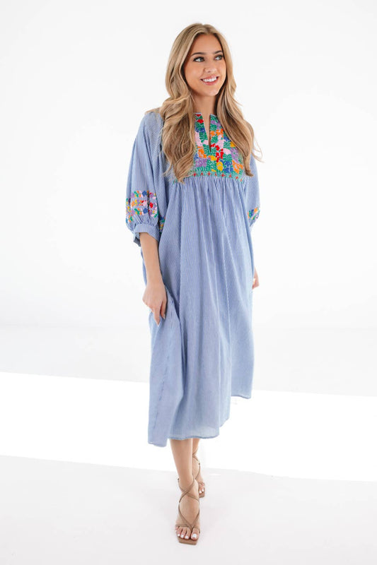 The Tristen Midi Dress: L