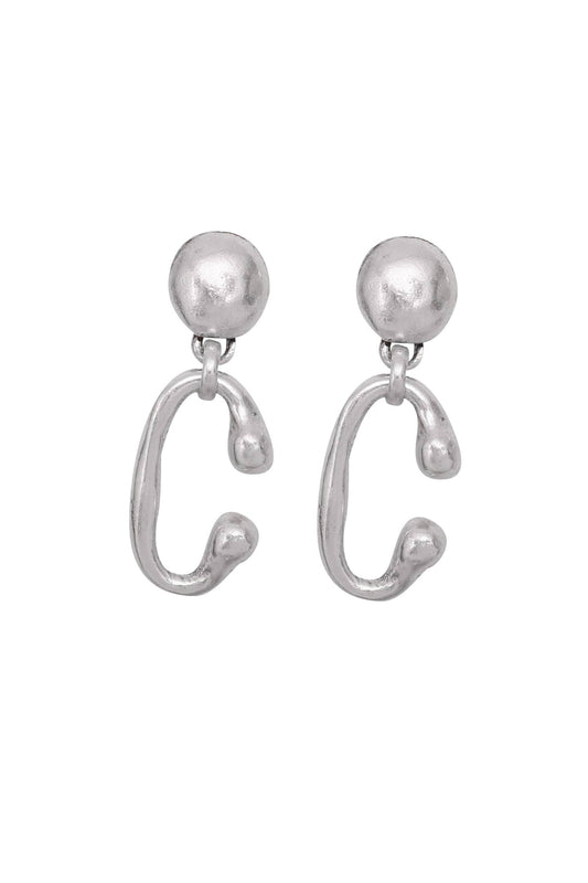 Handmade Pewter Earrings - 1801