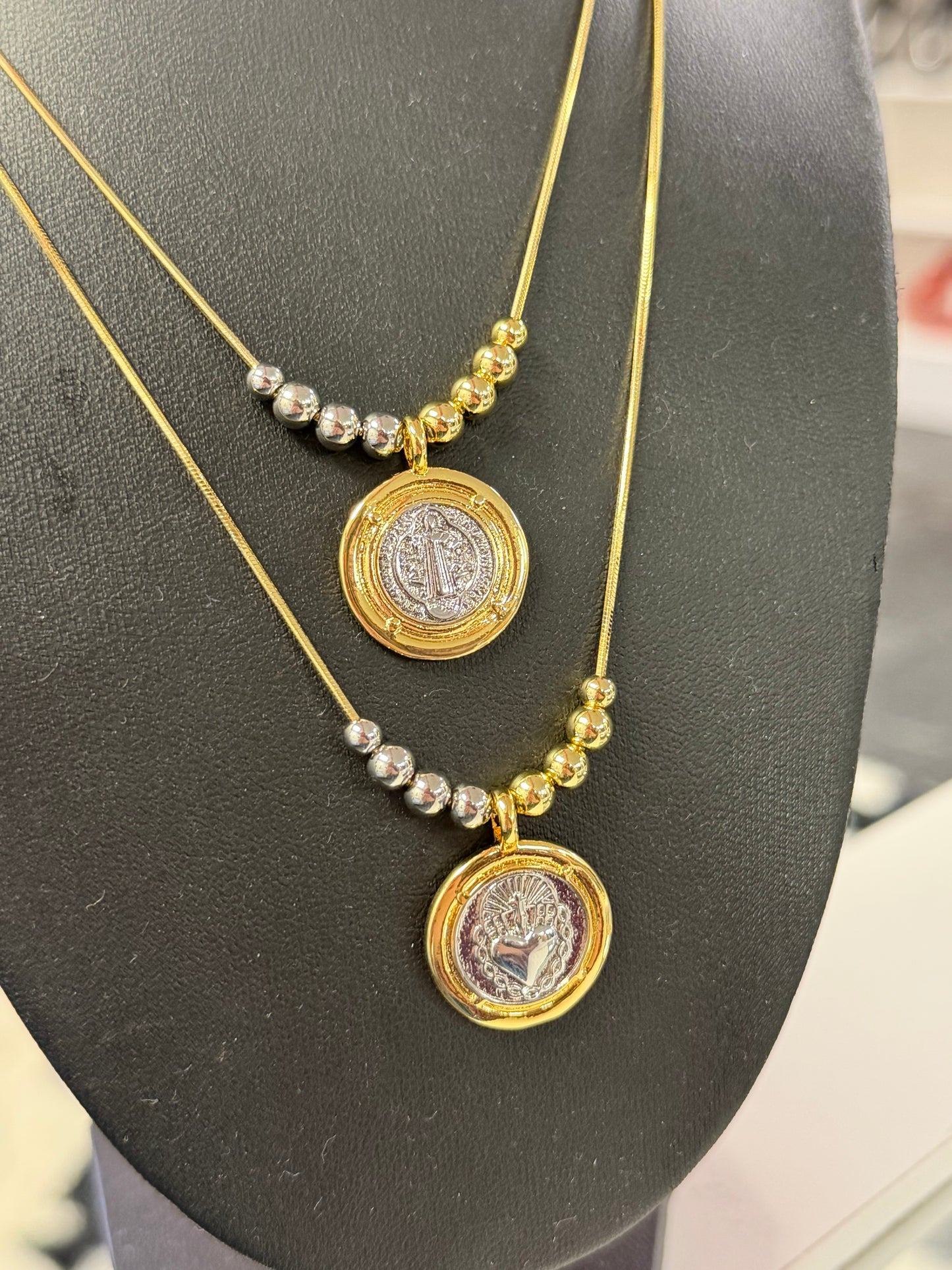 Religious Beaded Charm Necklaces