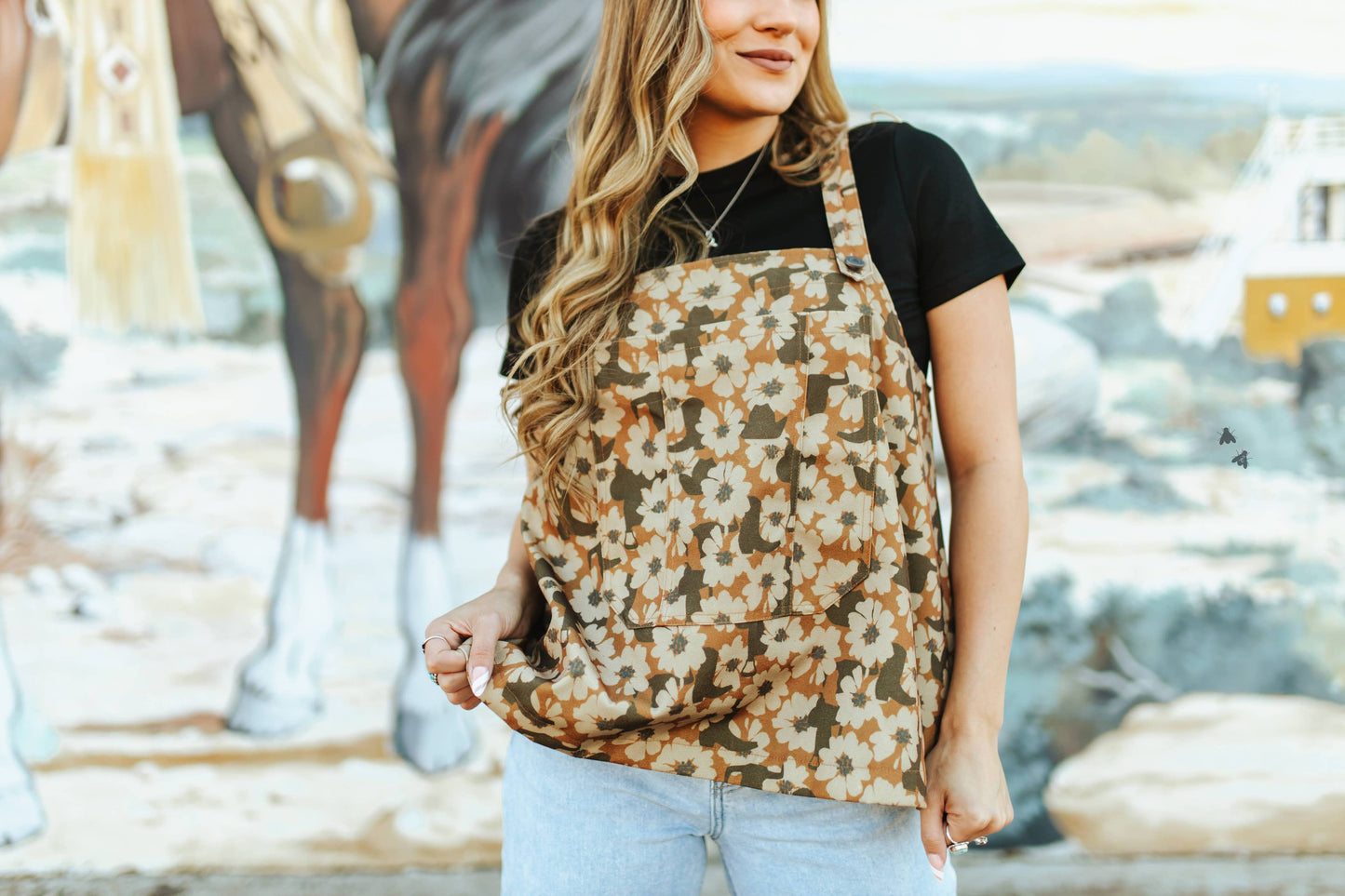 BUCKIN BIBS *FLORAL: S/M