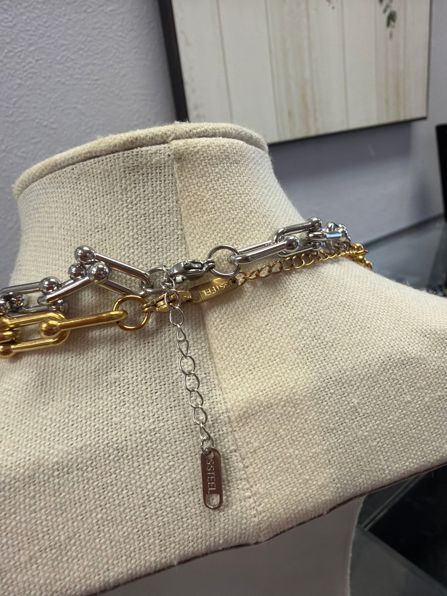 Stainless Hand-ware Necklace