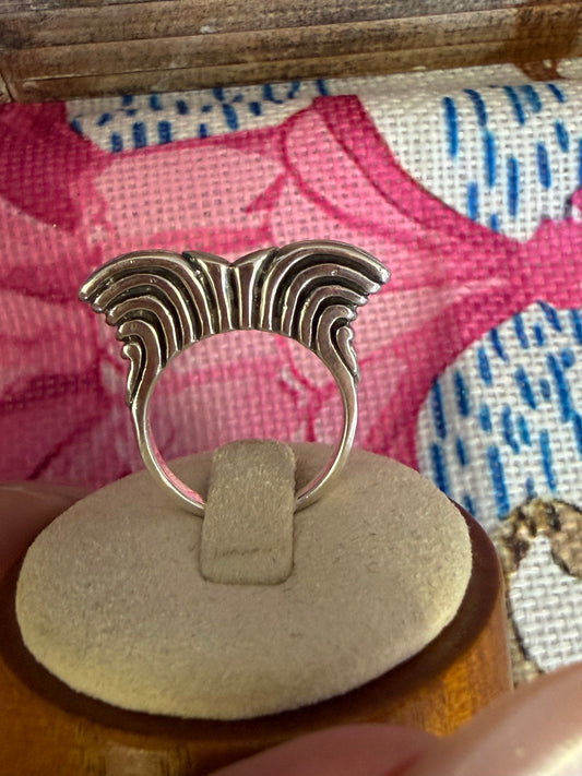 Sterling Silver Dian Butterfly Ring Size 7