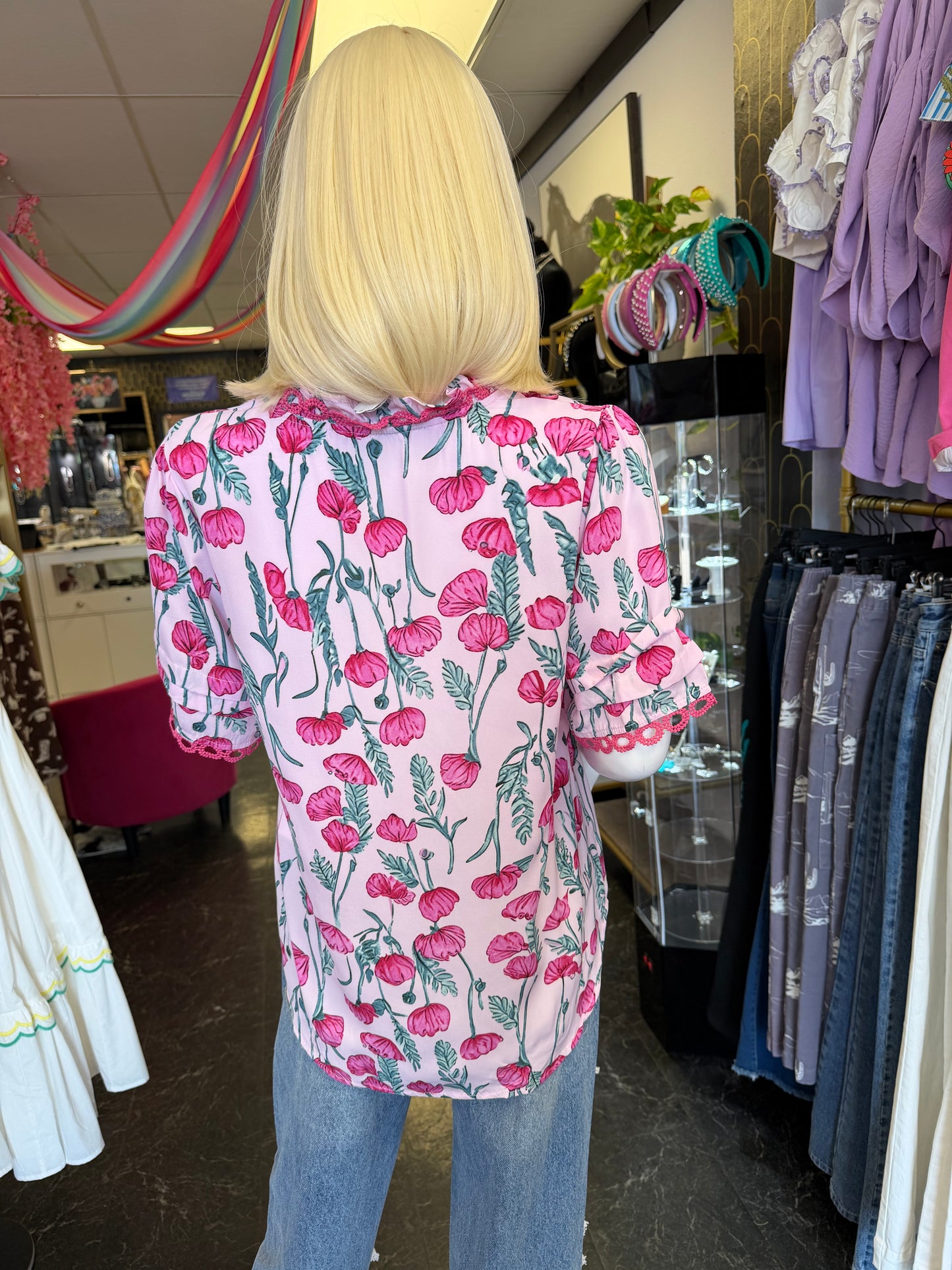 Floral Pink Blouse