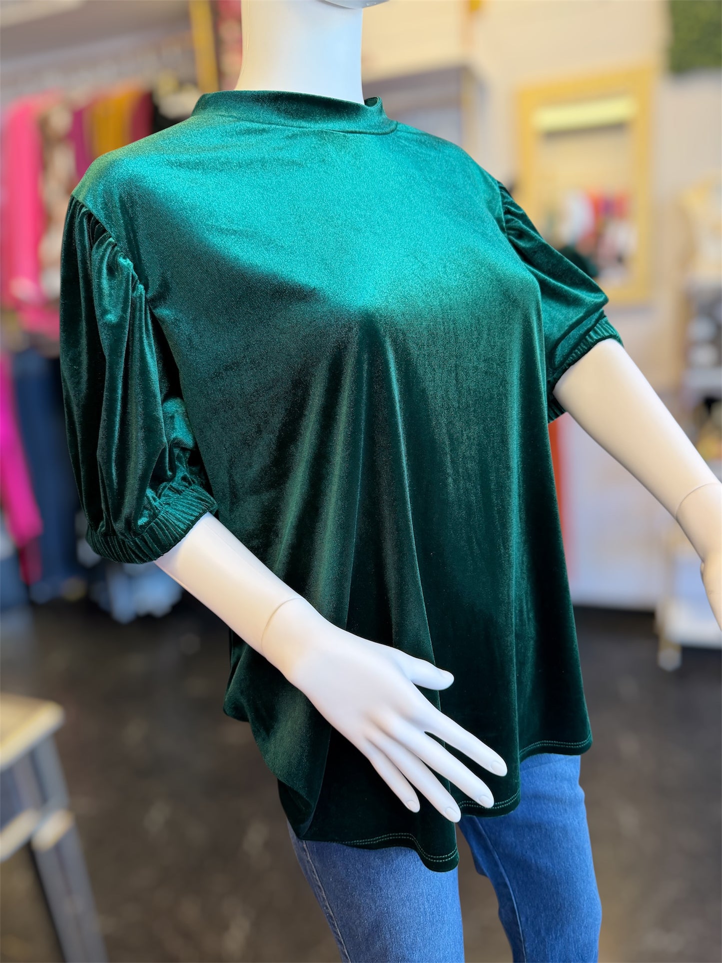 Velvet Emerald City Top (Curvy)