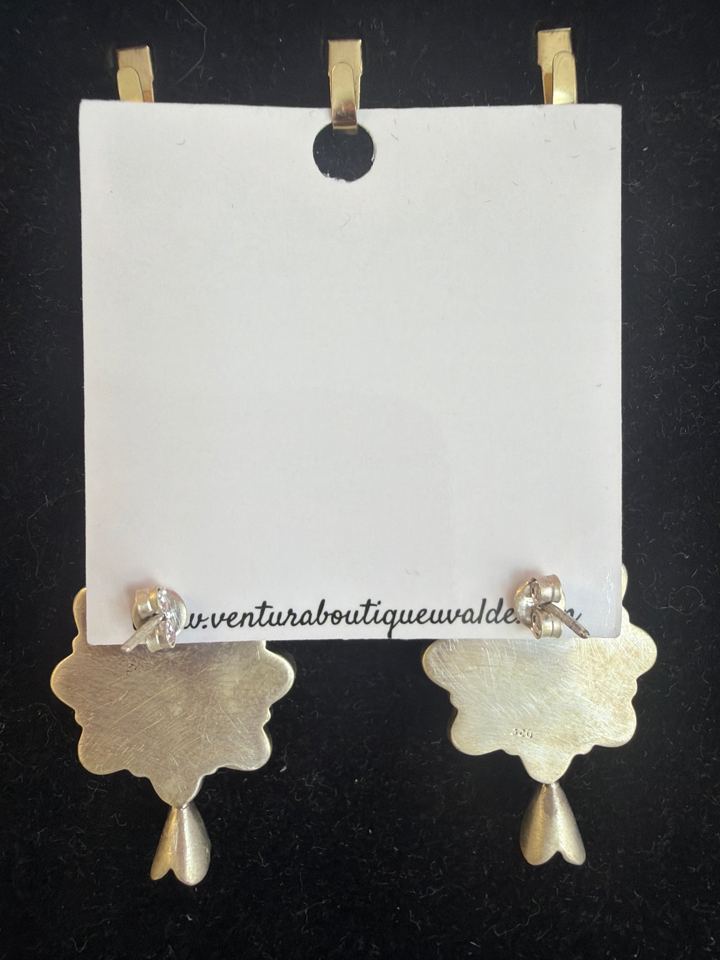 Sterling Silver Turquoise & Cubic Zirconia Blossom Earrings