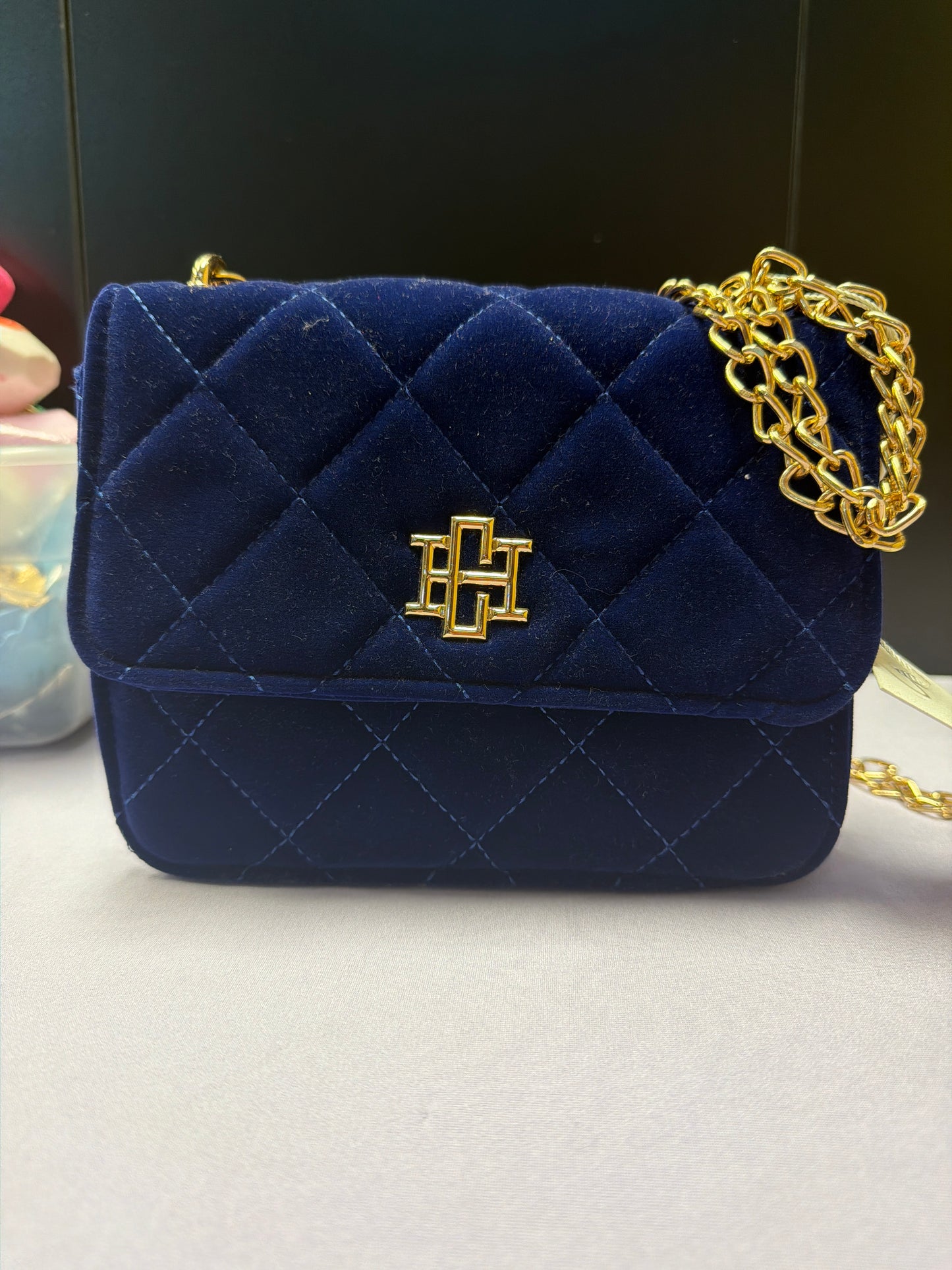 Blue Velvet Caroline Hill Bag