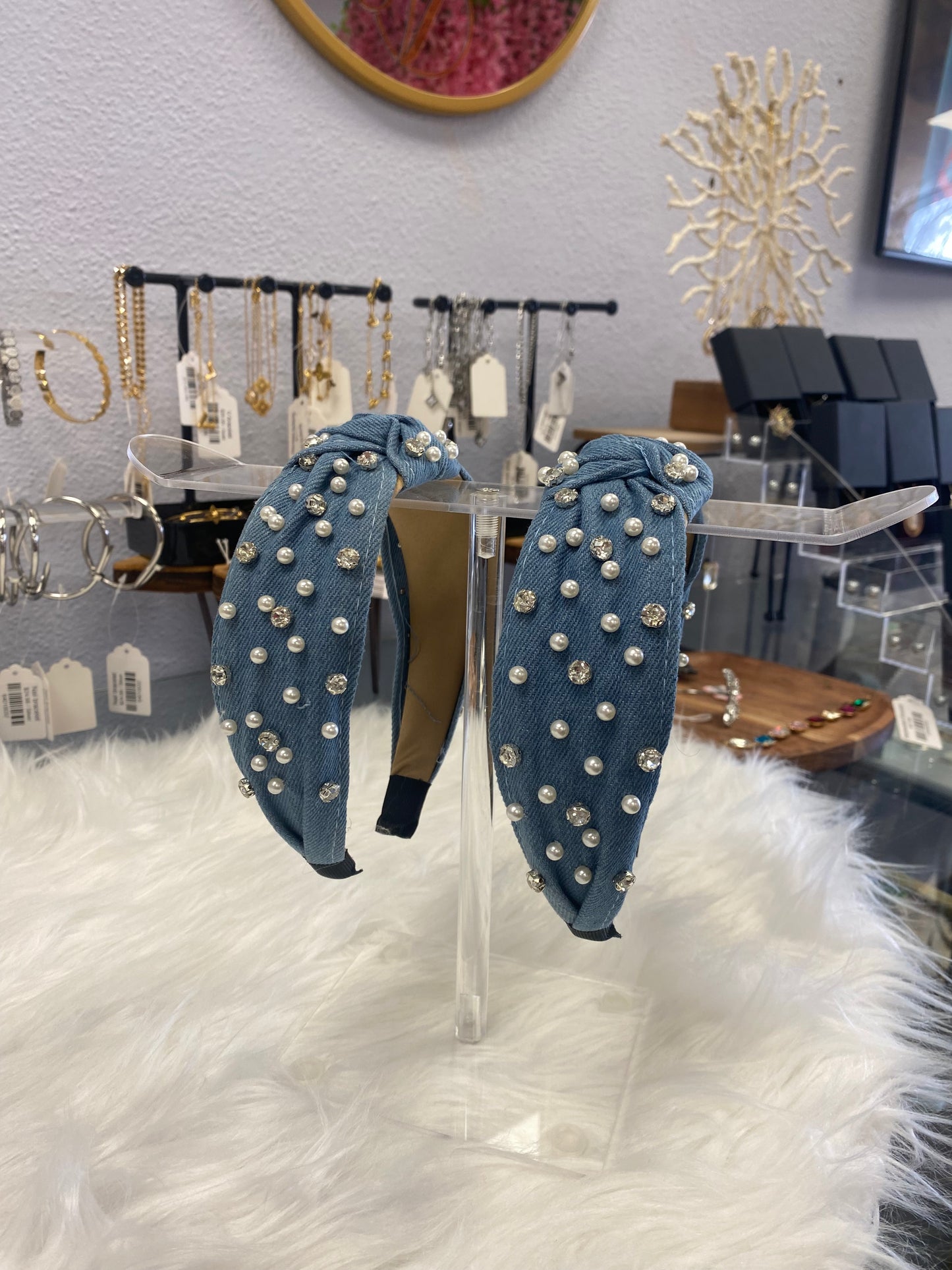 Denim Dolly Headband