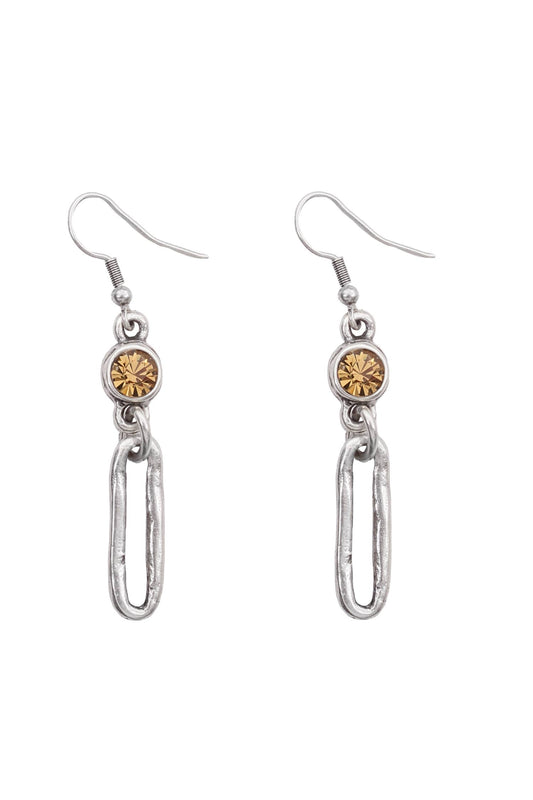 Handmade Pewter Earrings - 1821