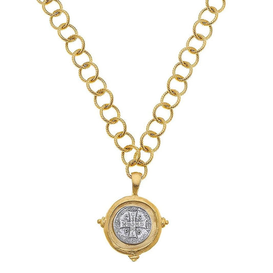 Susan Shaw coin necklace