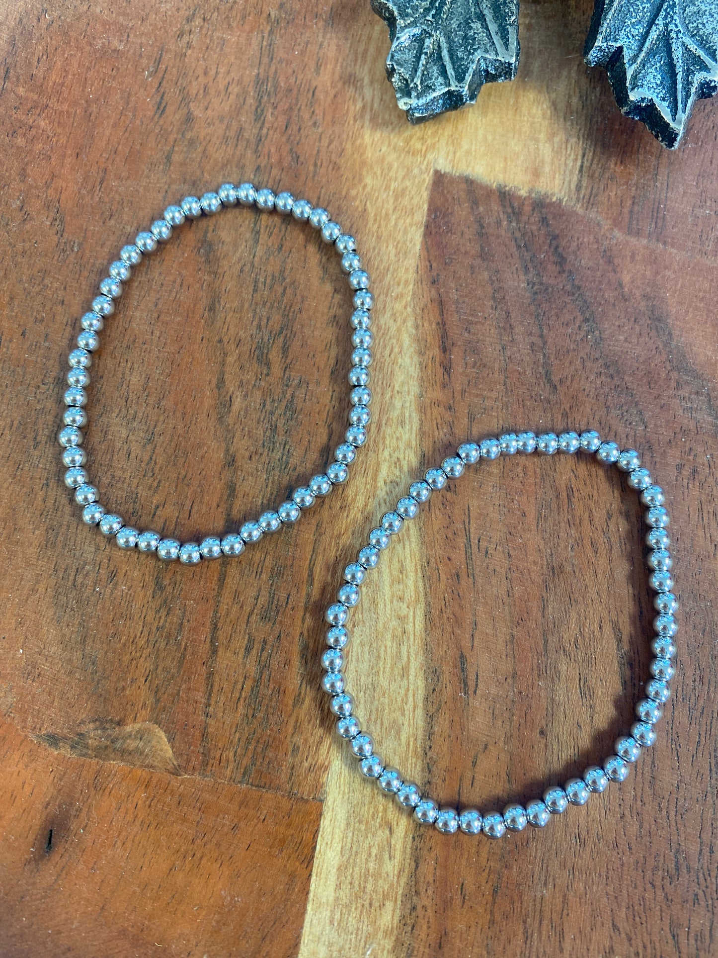 Beaded Stainless Steel Bracelets