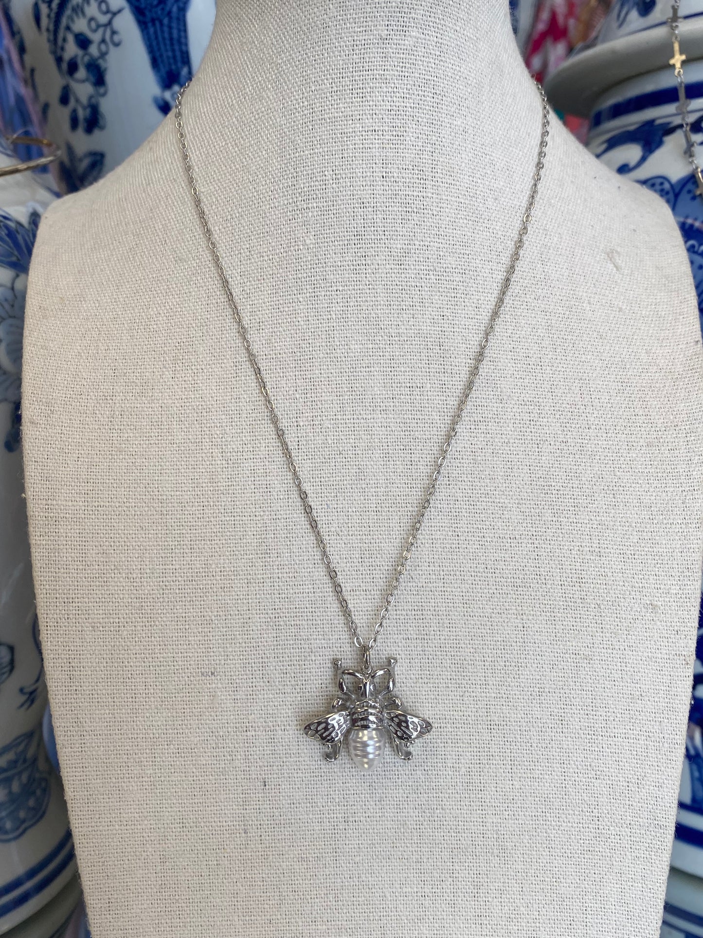 Stainless Steel Bee Necklace
