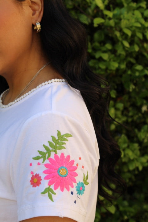 Fiesta Embroidery T-Shirt