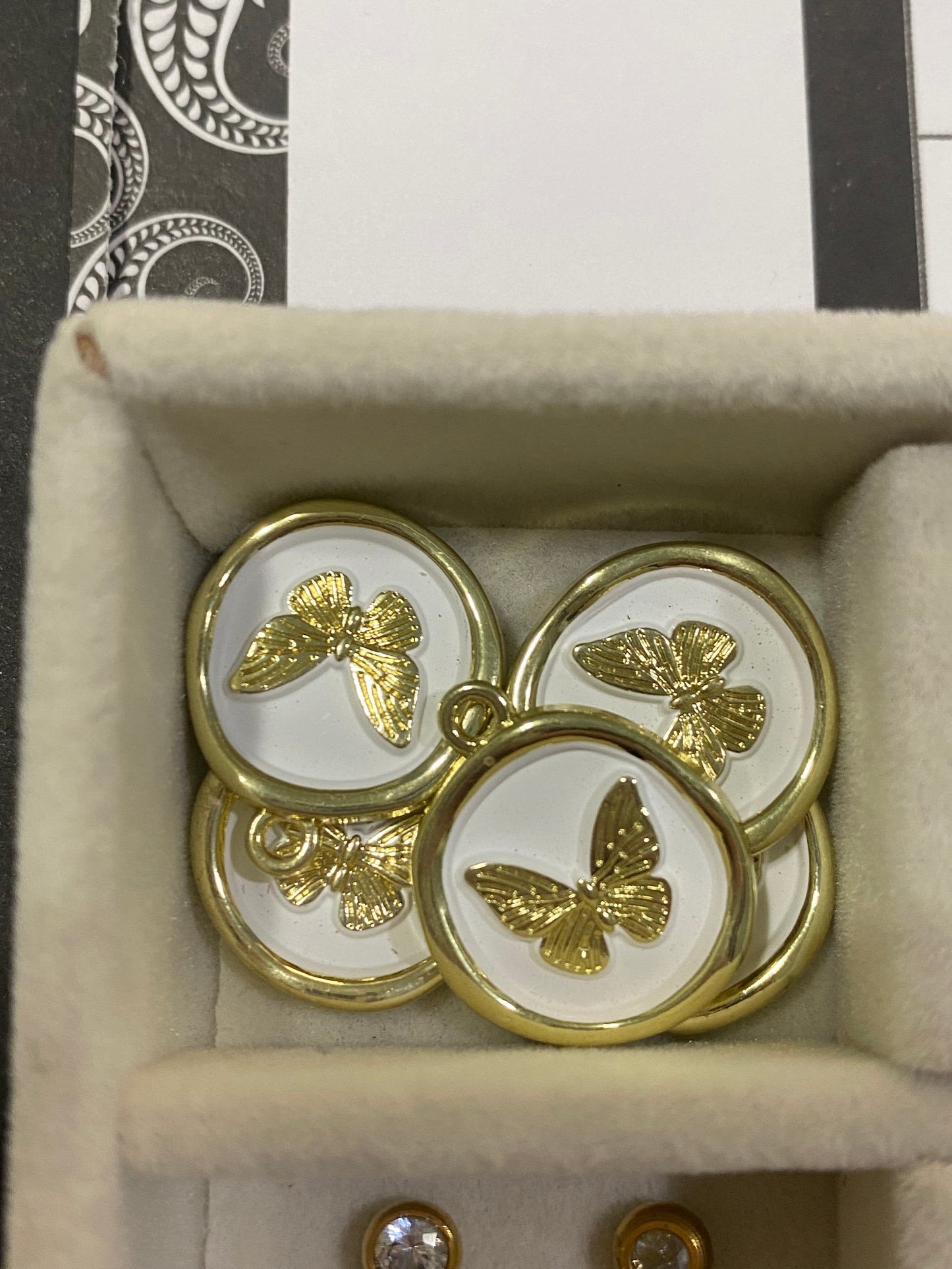 White Butterfly Charm
