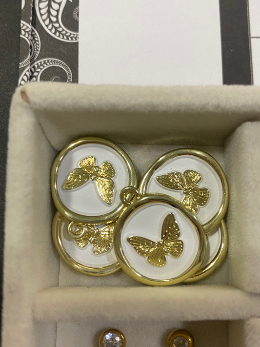 White Butterfly Charm