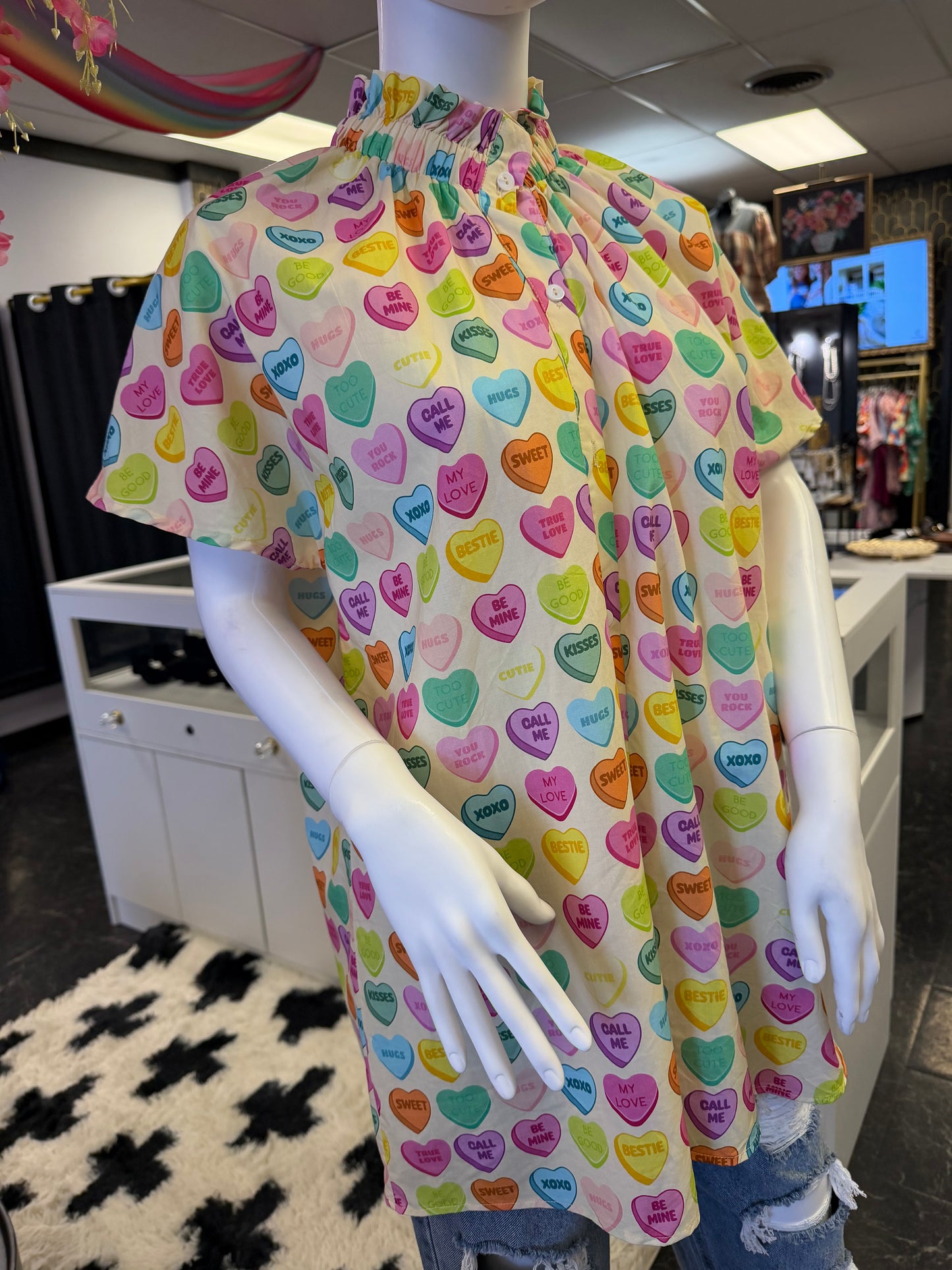 Candy Heart Top Xtra Large