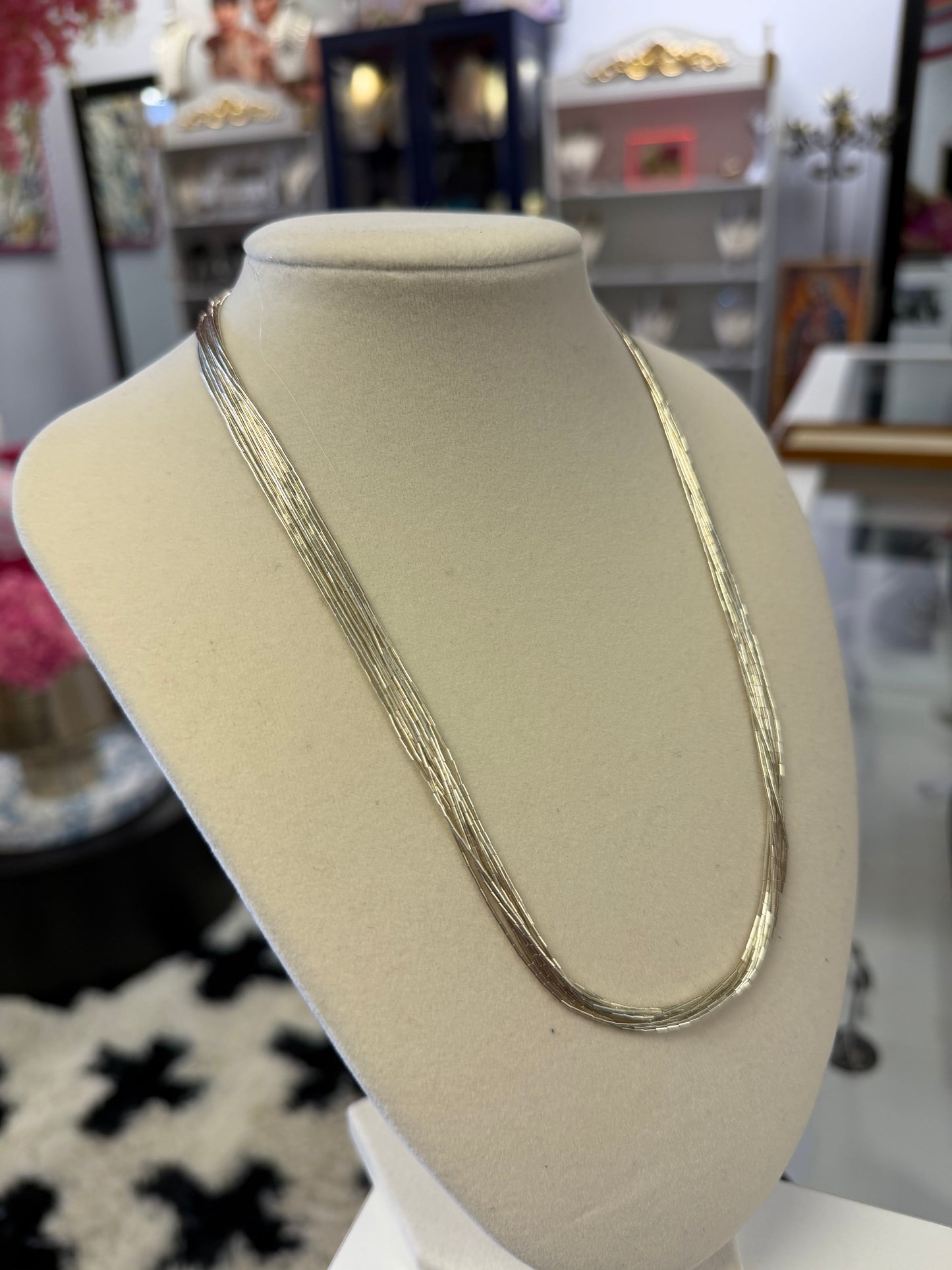 Sterling Silver Liquid Silver 18 Inch Necklace