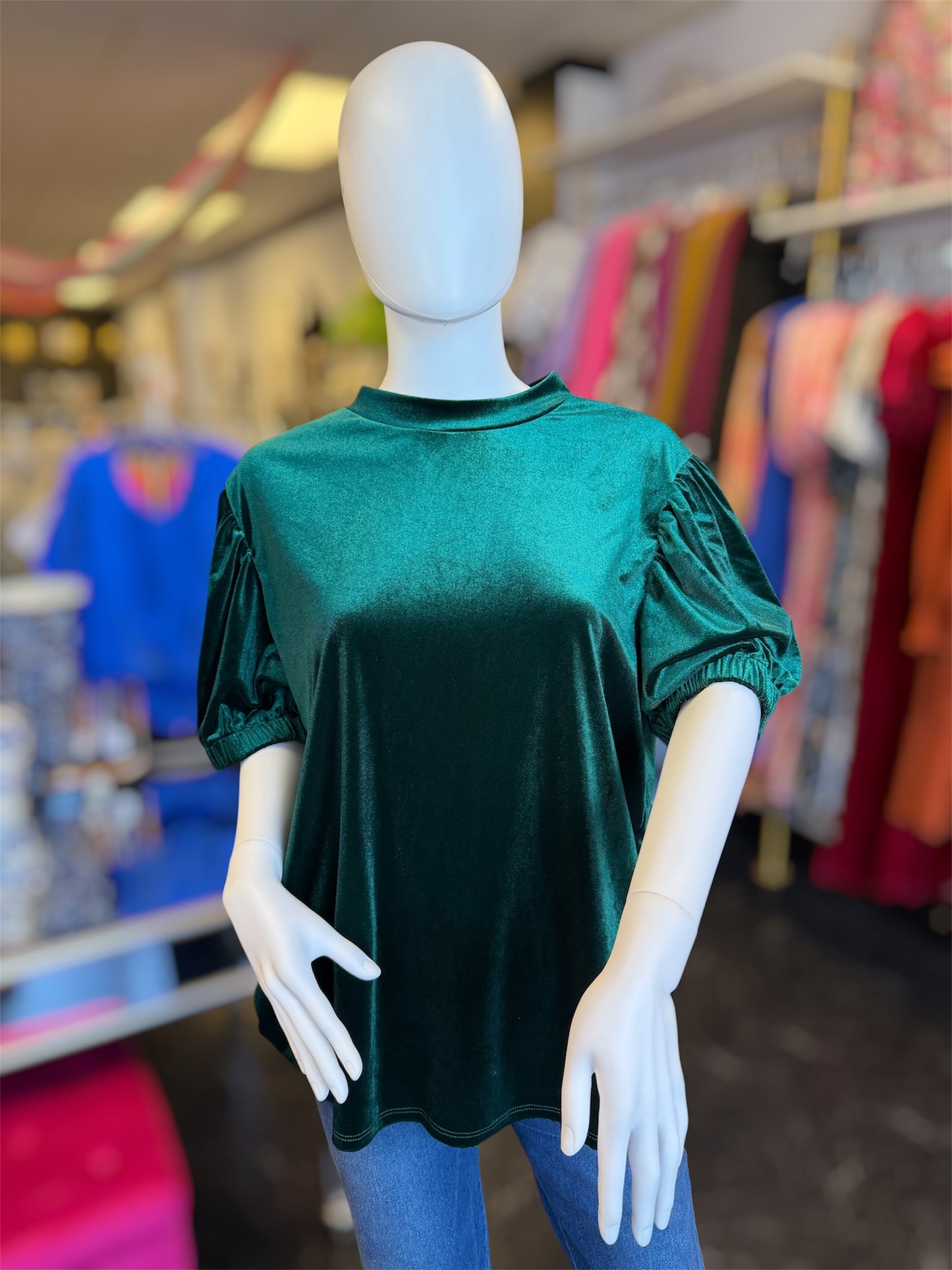 Velvet Emerald City Top (Curvy)