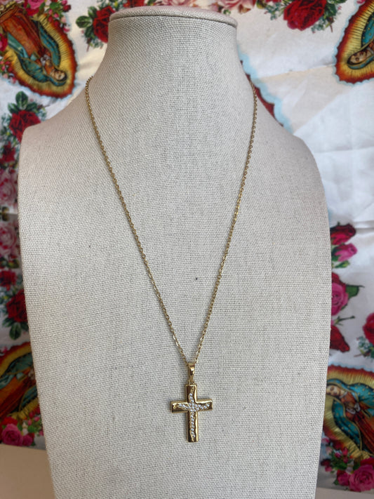 Crystal Cross Necklace