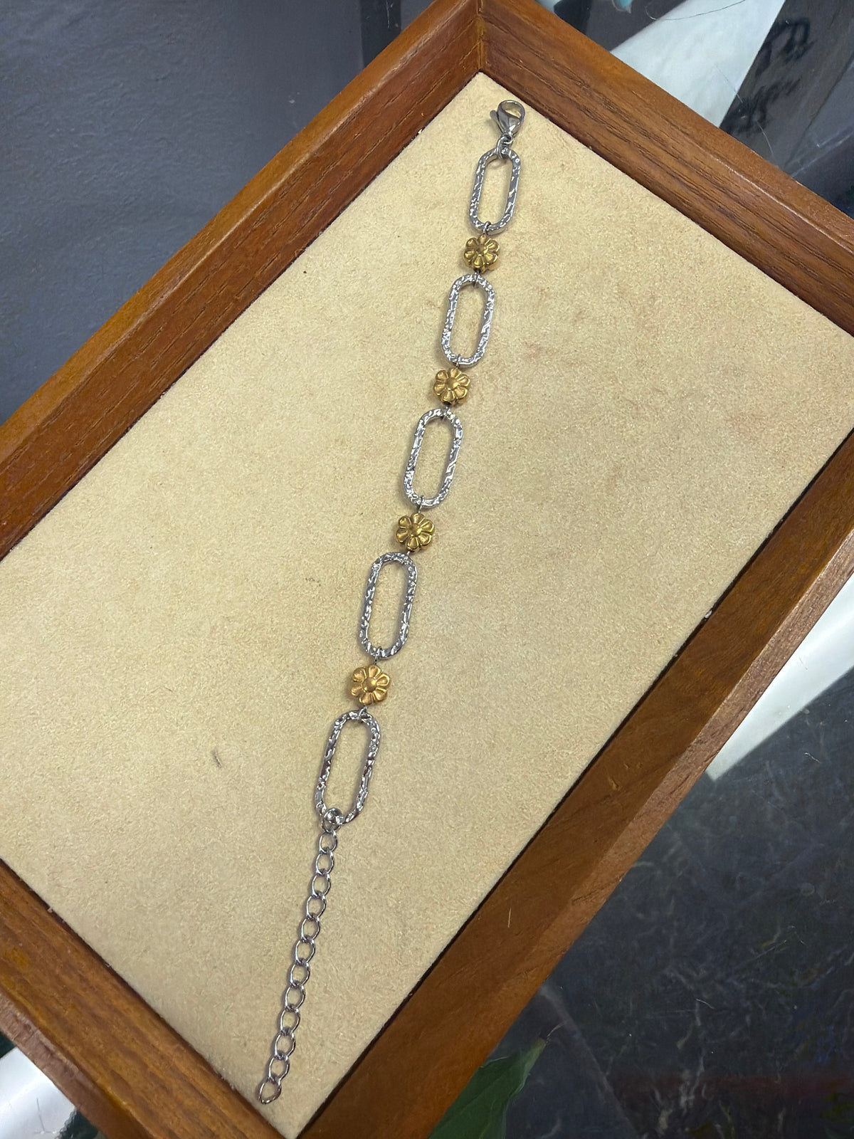 Stainless Gold Plated Multi Link Bracelet