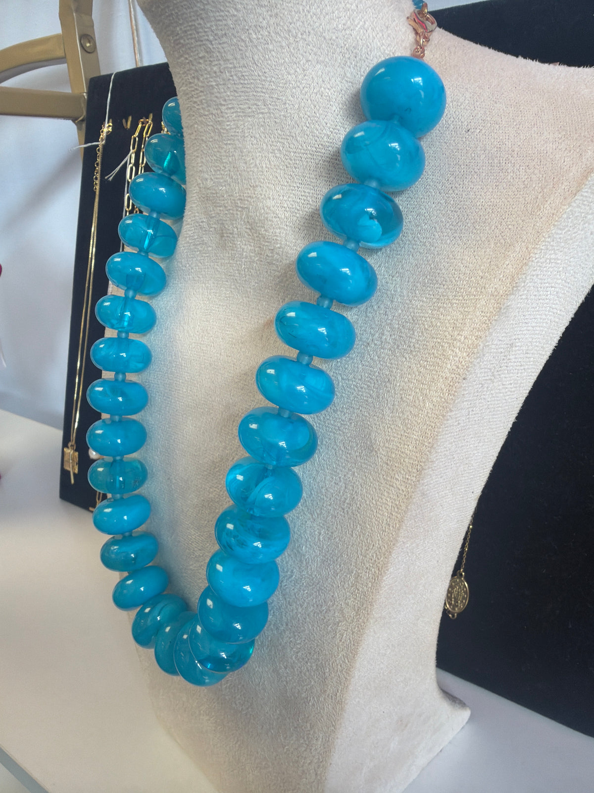 Blue Bubble Necklace