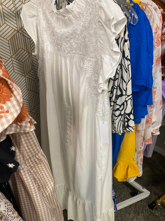 J Maire Embroidered Dress