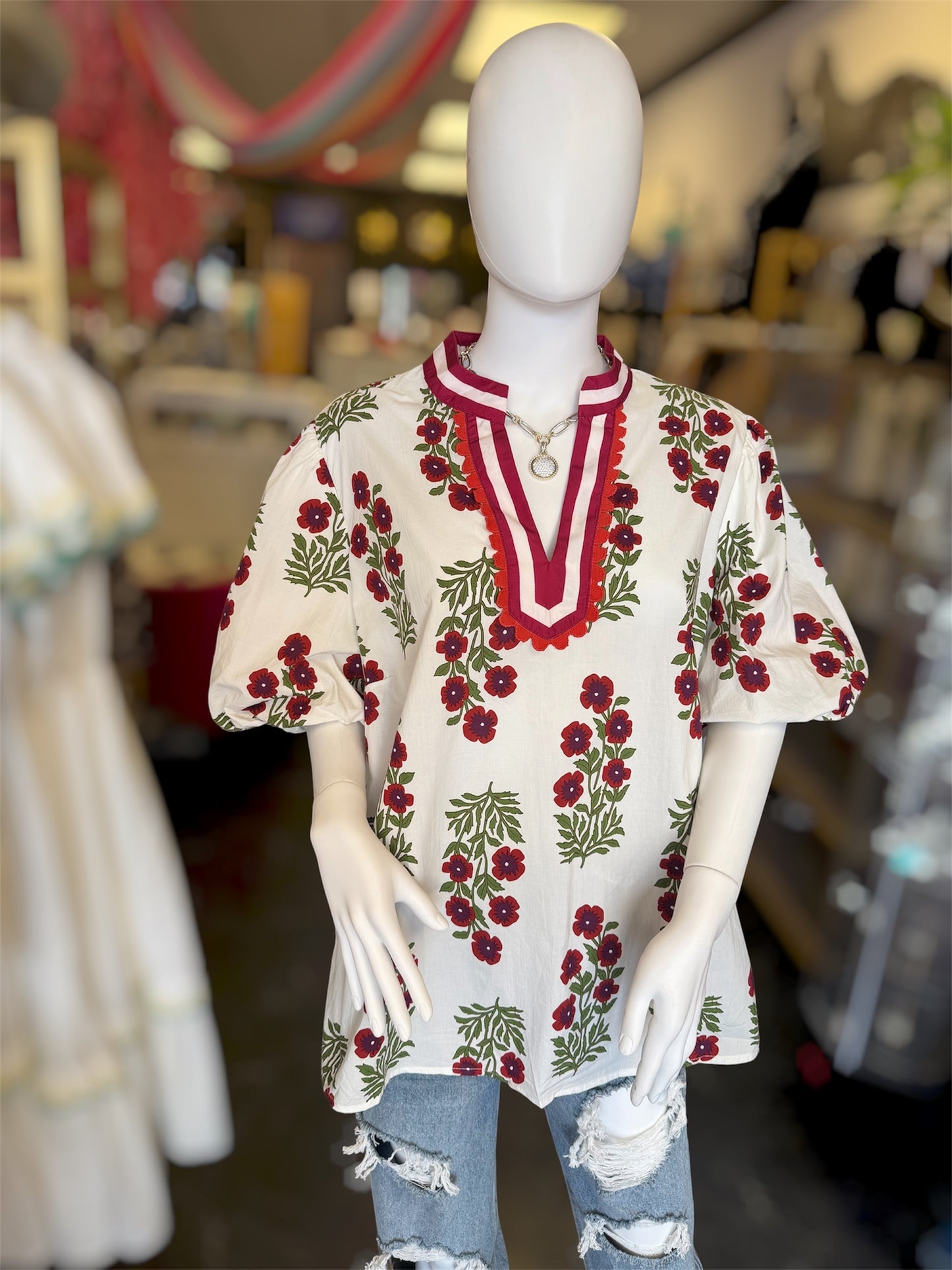 Cotton Floral Garden Top