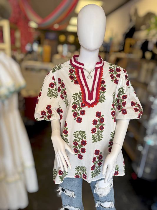 Cotton Floral Garden Top