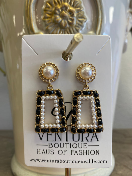Coco Post Stud Drop Earrings