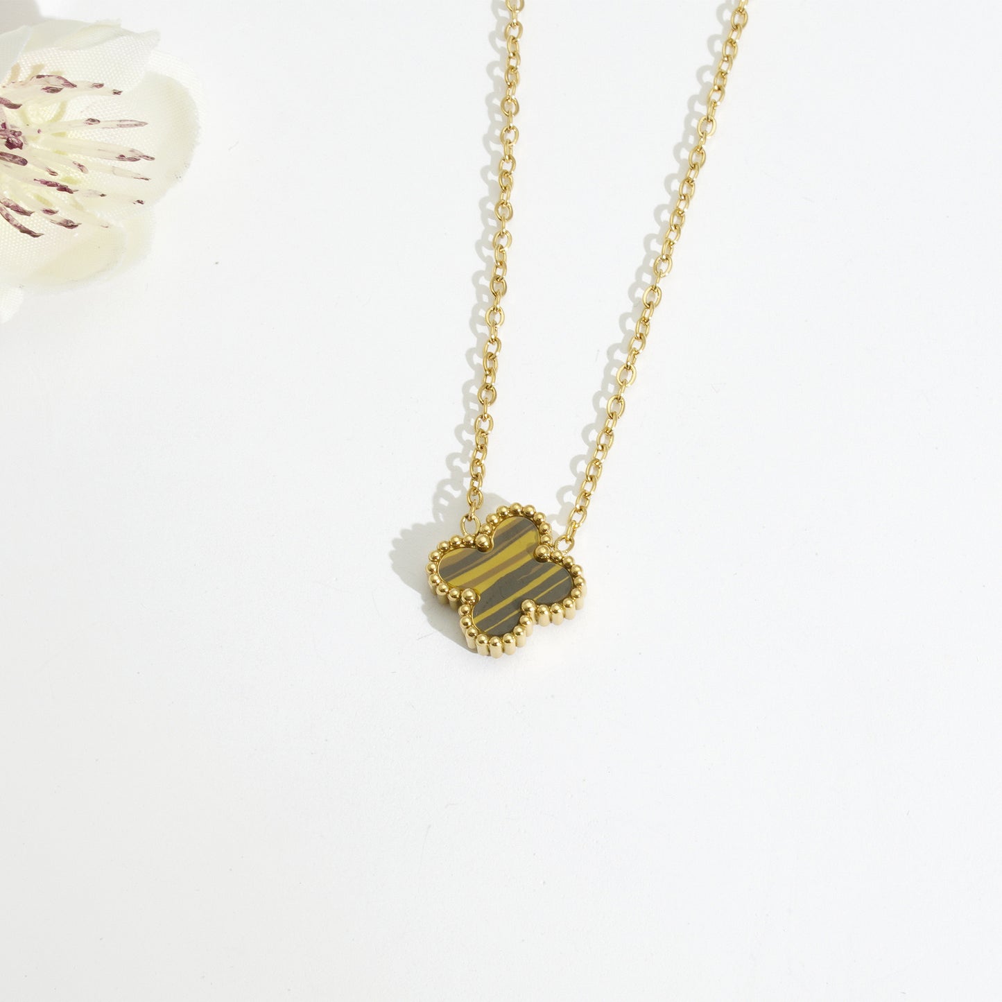Clover Necklace Gold & Silver