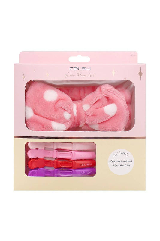 Celavi 40173 Bow Headband & Hair Clip Set - 12