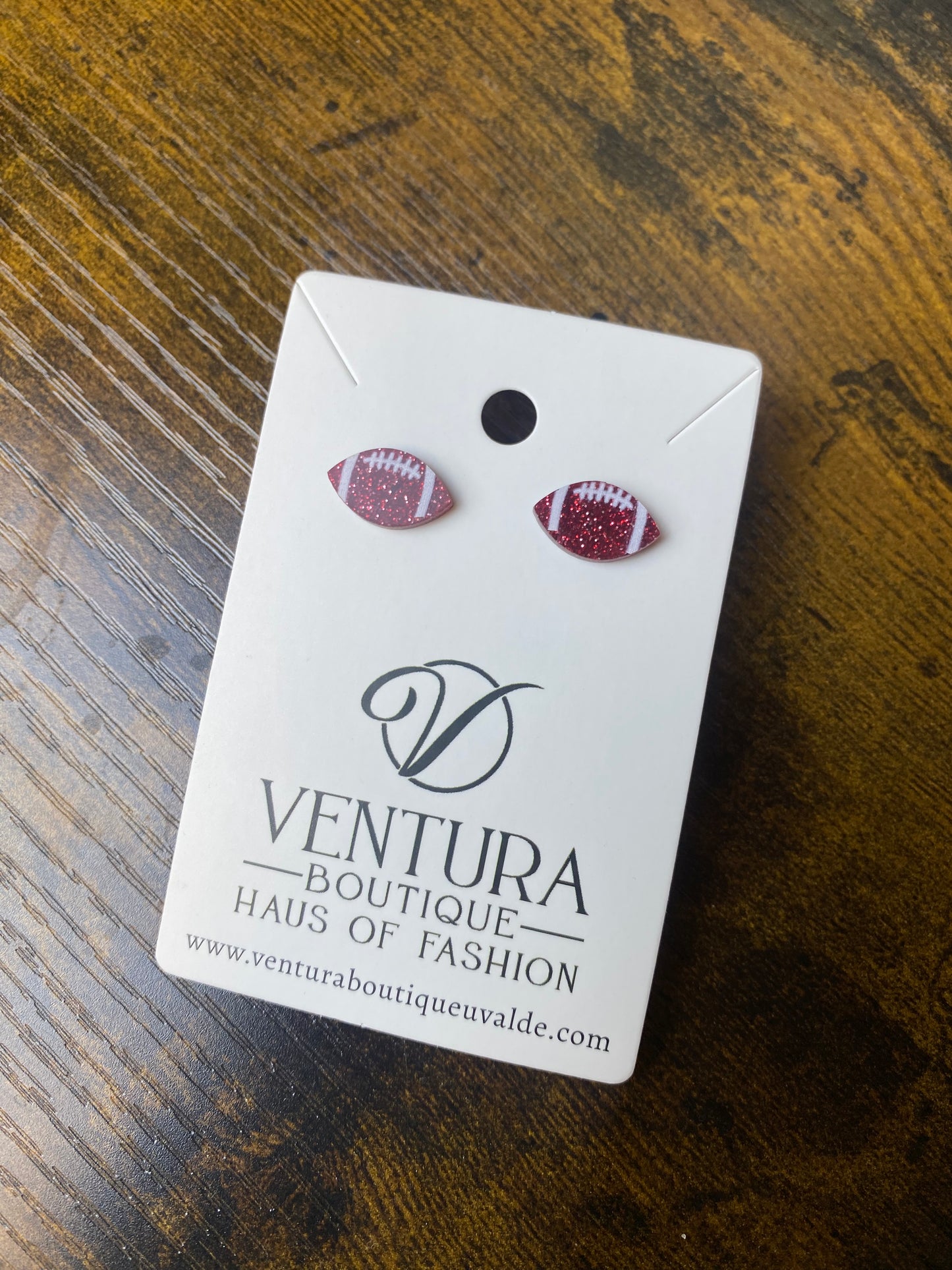 Sparkle Football Stud Earrings (6 colors)