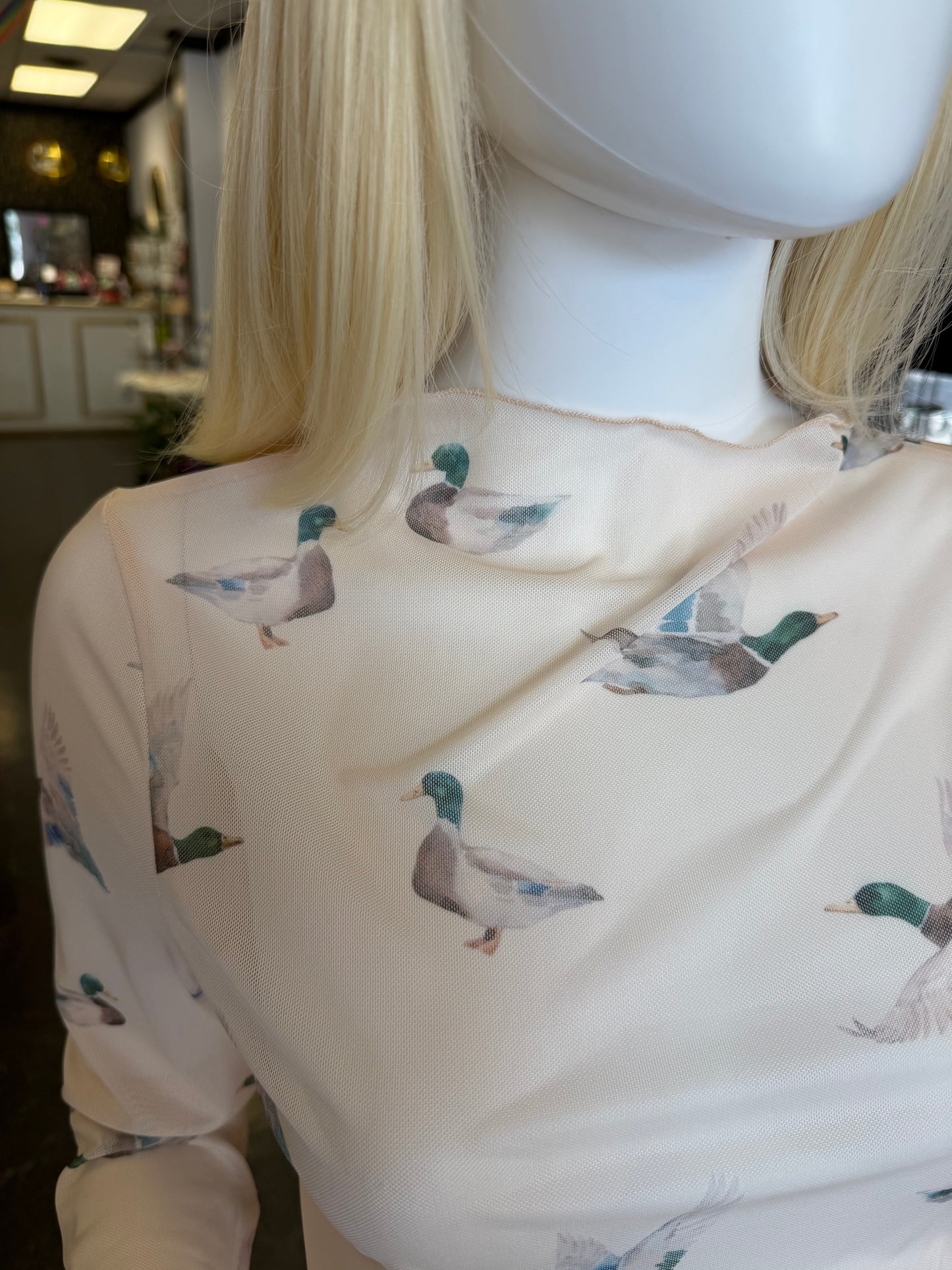 Hunting Season Mesh Long Sleeve Top